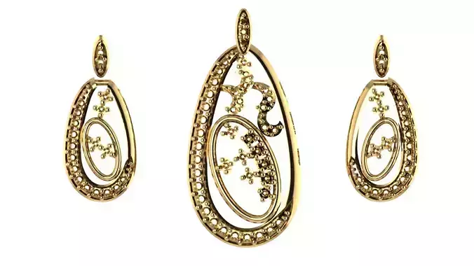 Women pendant 3D print model