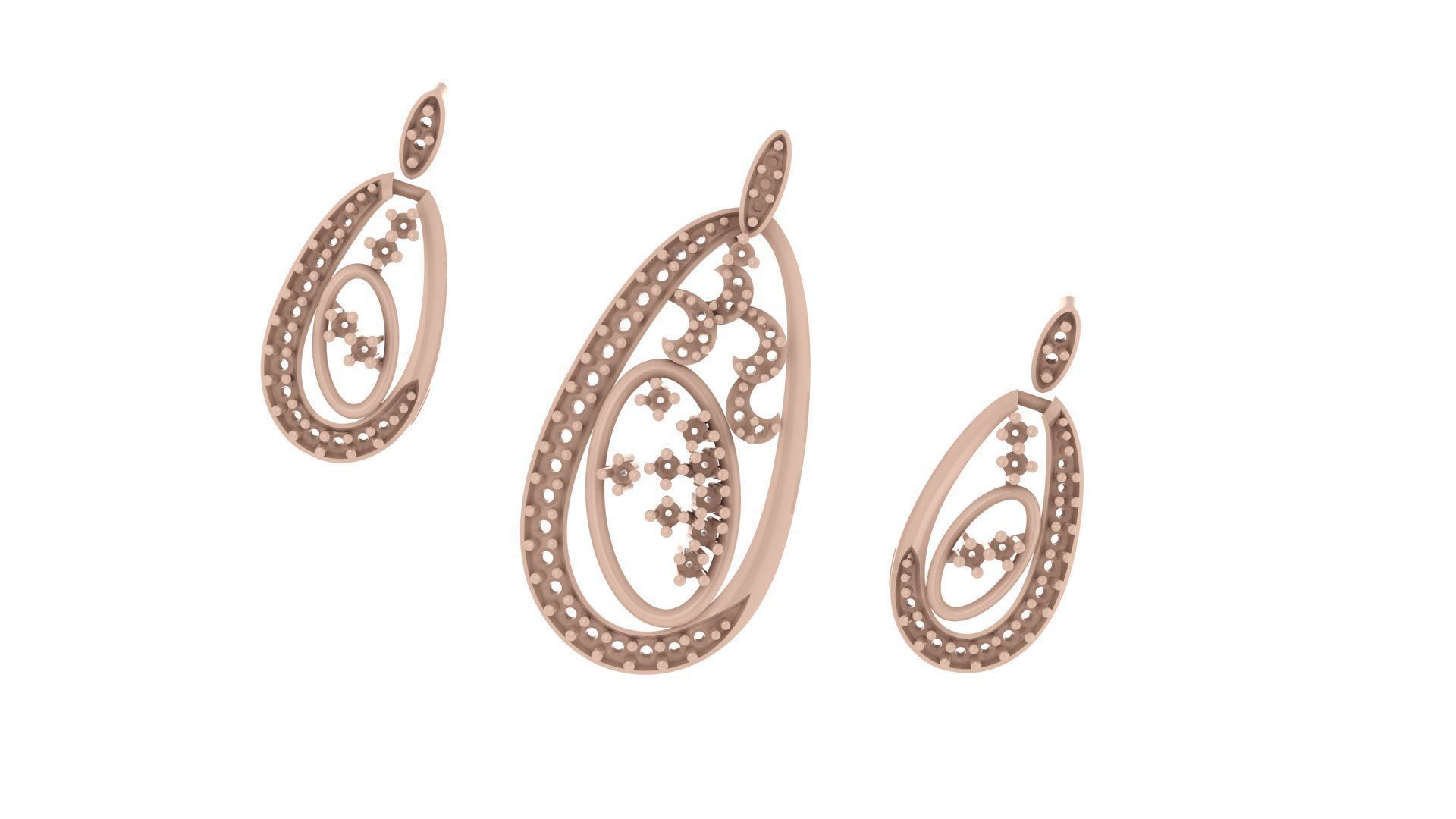 Women pendant 3D print model 3D print model_5