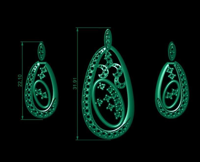 Women pendant 3D print model 3D print model_6