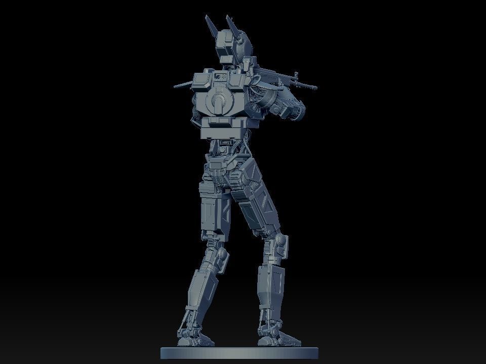 chappie ready to 3d printing 3D model_2