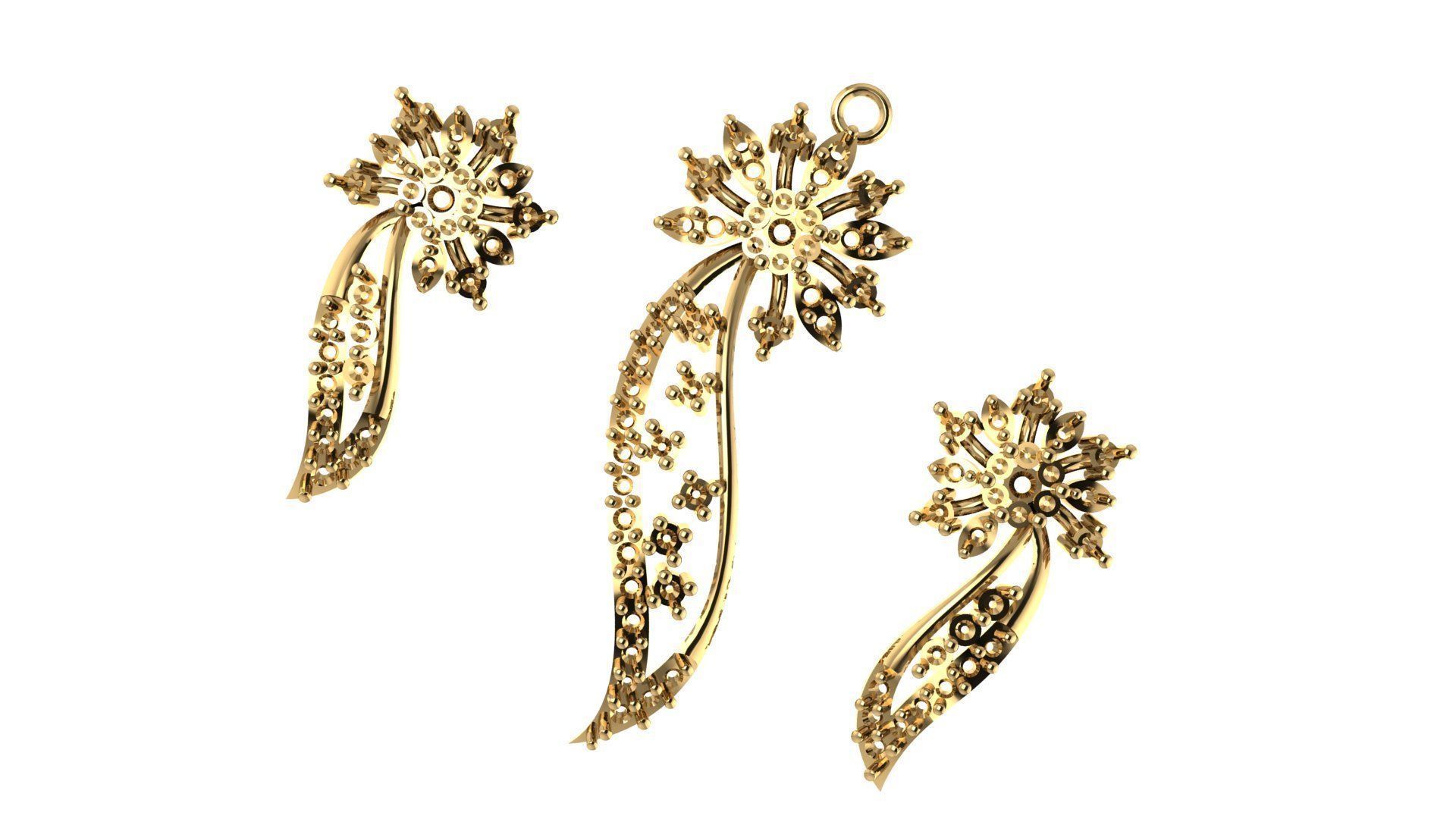 Women pendant 3D print model 3D print model_3