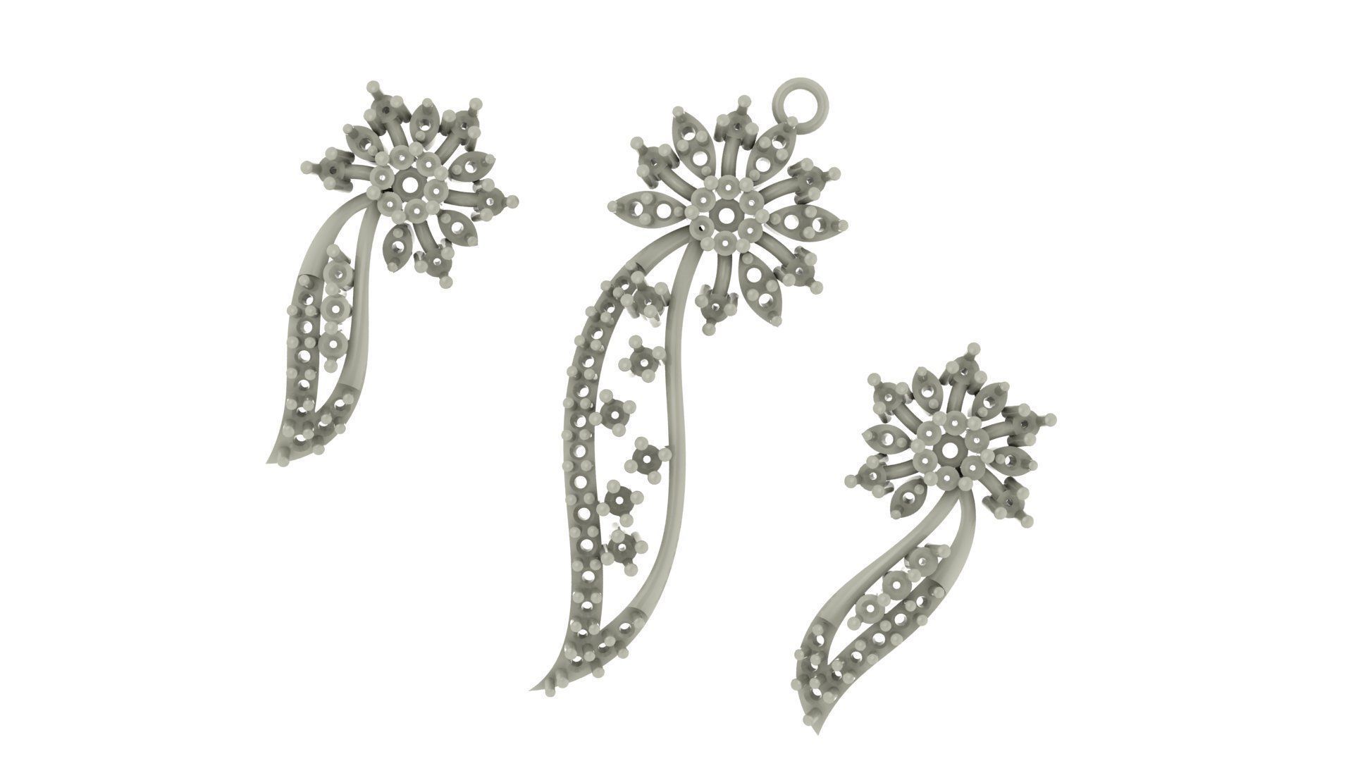 Women pendant 3D print model 3D print model_4