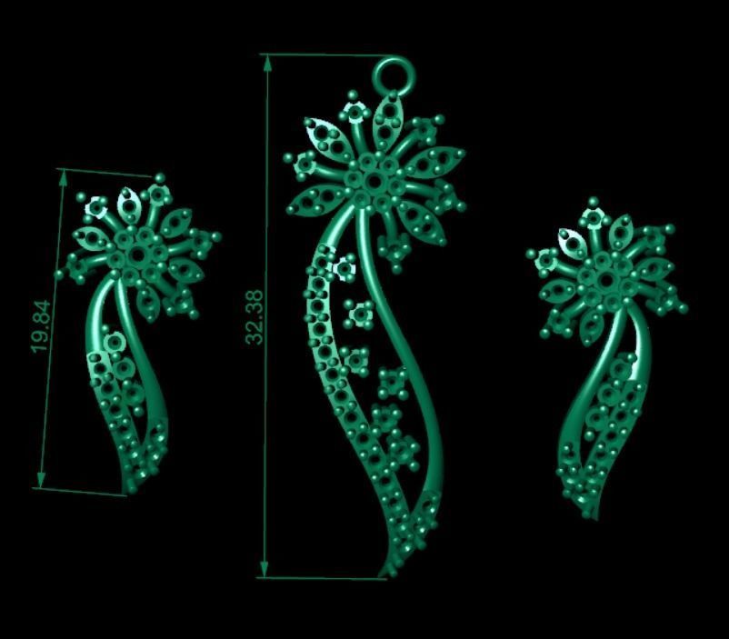 Women pendant 3D print model 3D print model_6