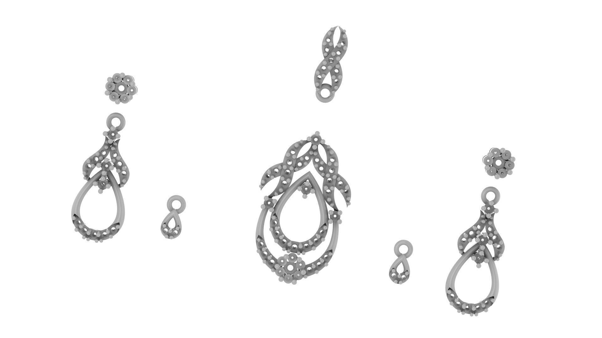 Women pendant 3D print model 3D print model_4