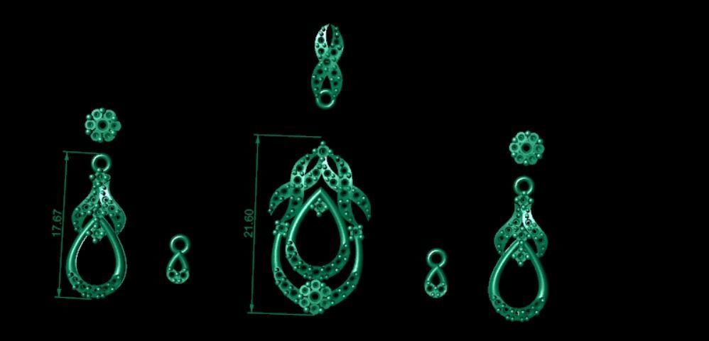 Women pendant 3D print model 3D print model_6