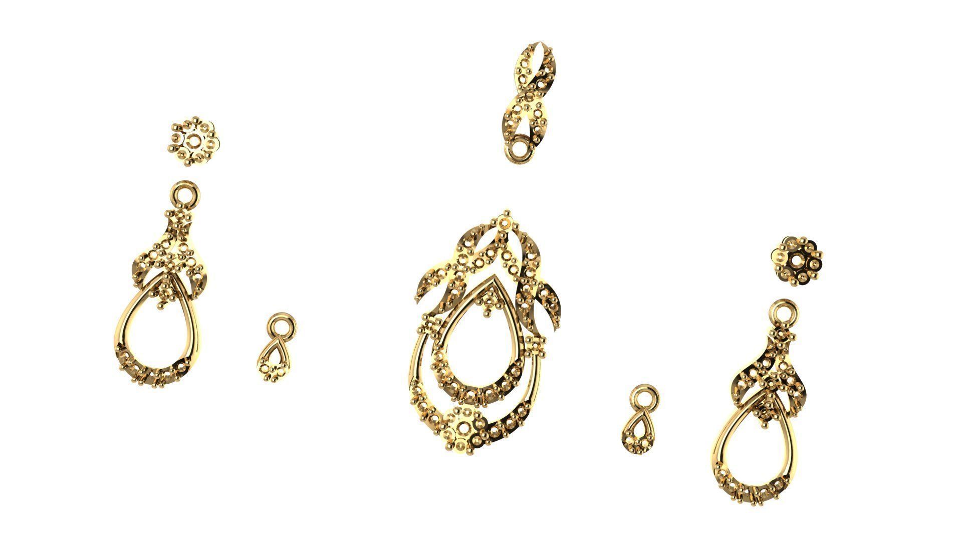 Women pendant 3D print model 3D print model_3