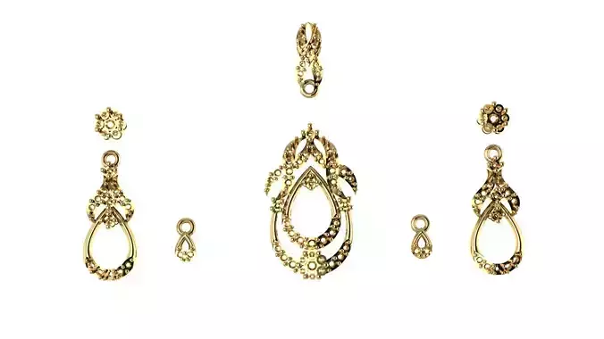 Women pendant 3D print model