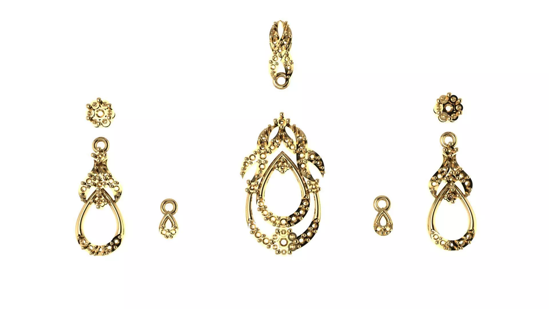 Women pendant 3D print model 3D print model_0