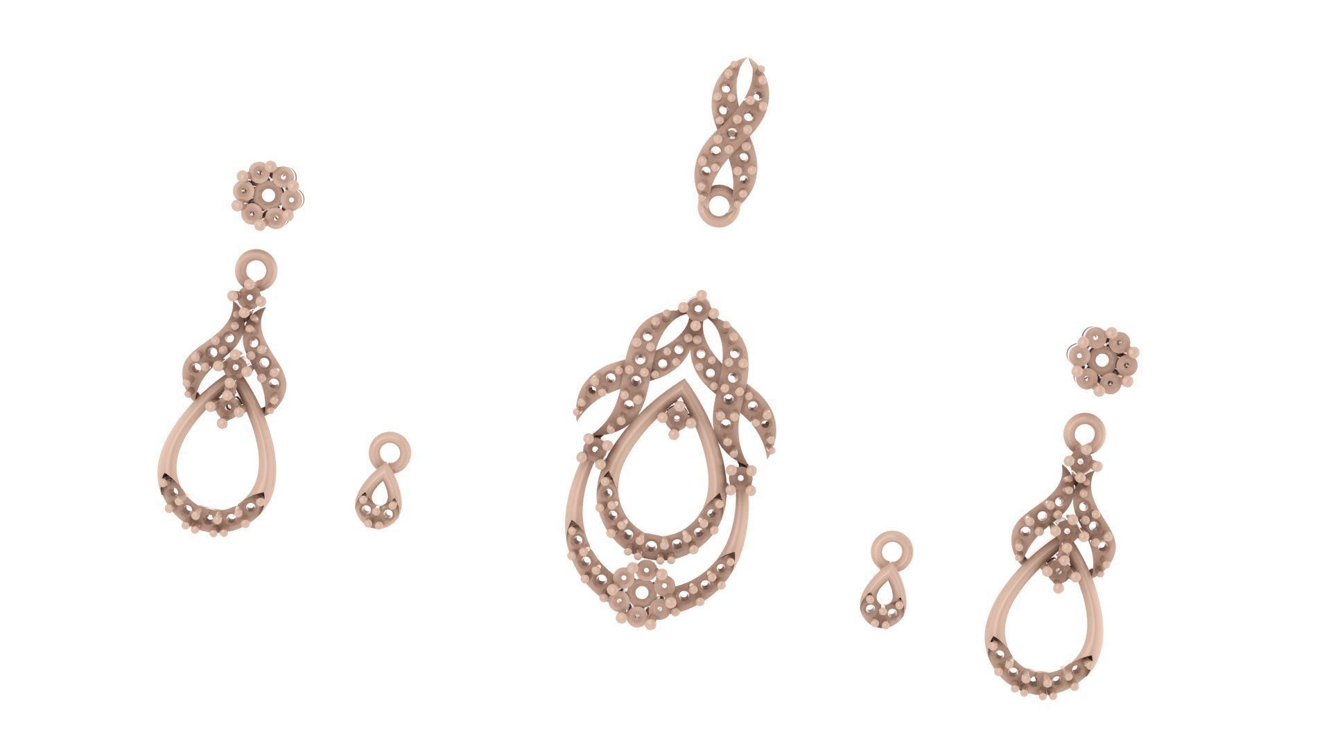 Women pendant 3D print model 3D print model_5