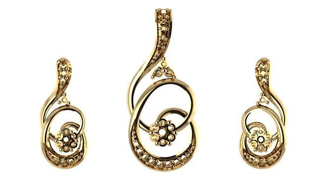 Women pendant 3D print model 3D print model