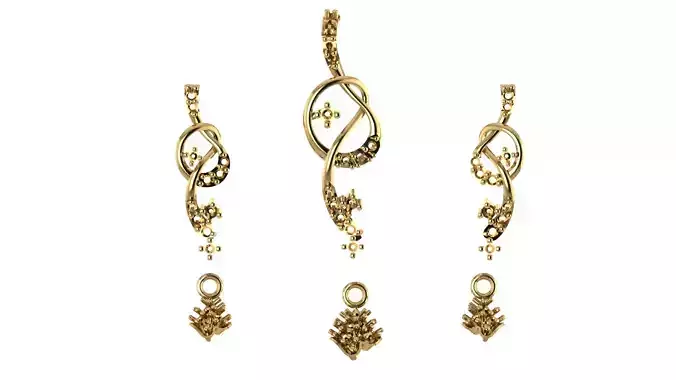 Women pendant 3D print model