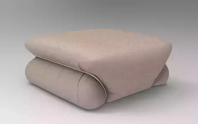 Pisu Pouf Low-poly 3D model
