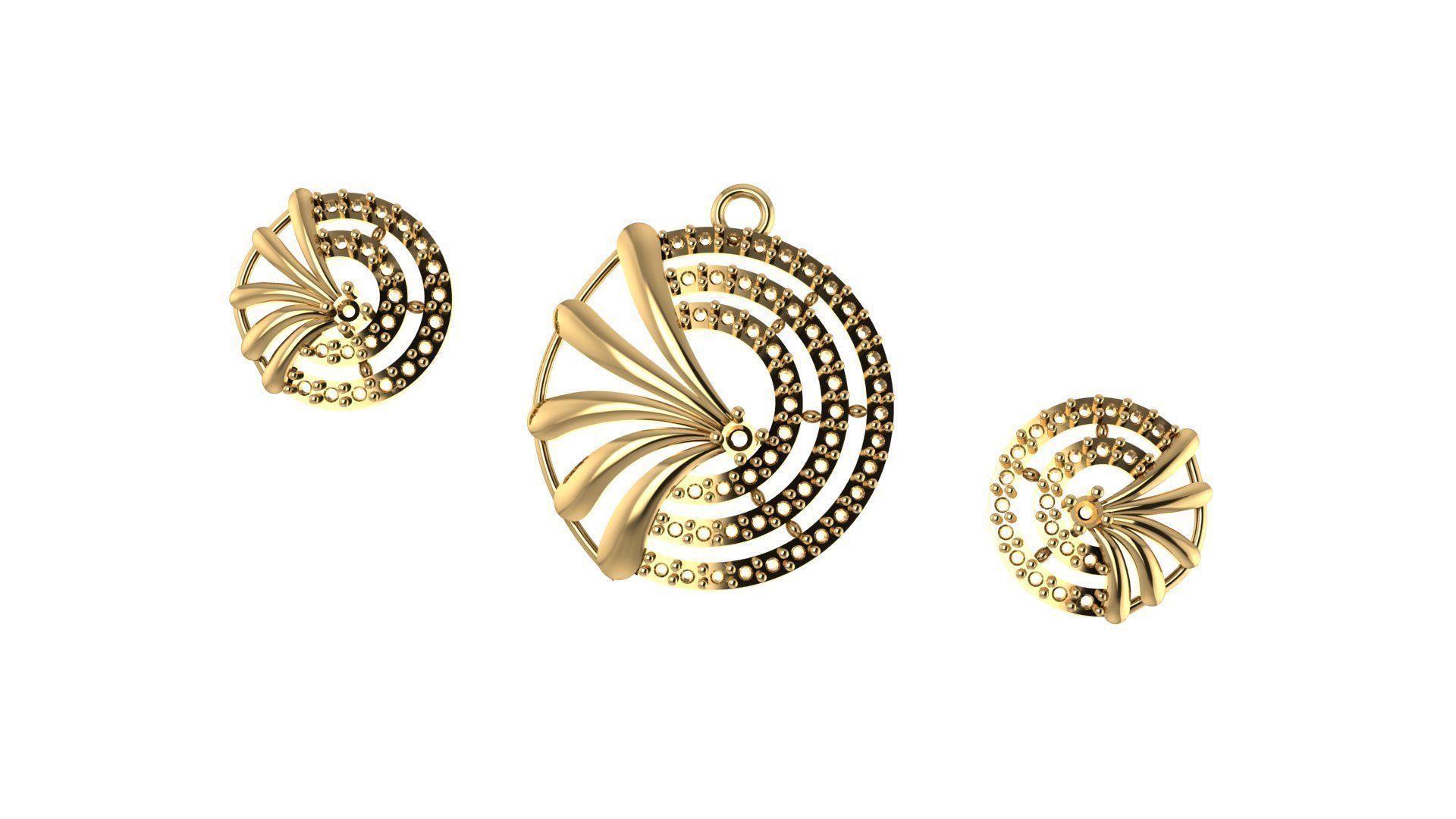 Women pendant 3D print model 3D print model_3