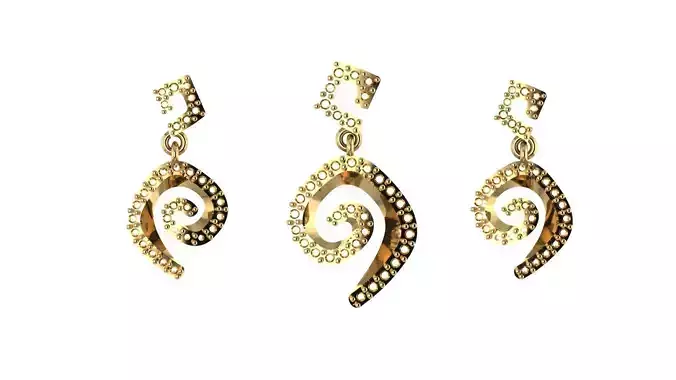 Women pendant 3D print model