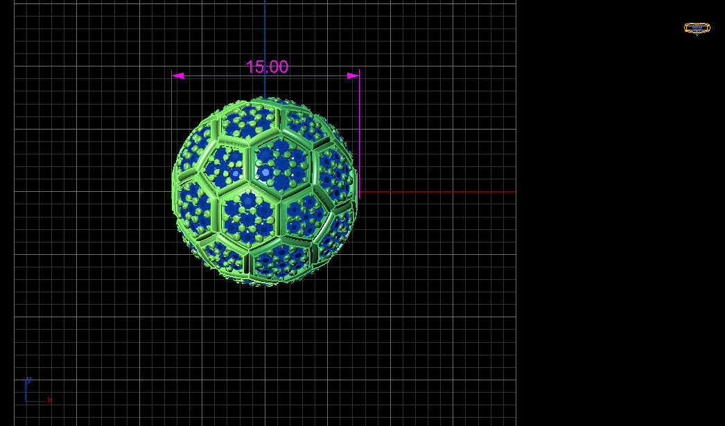 foot ball pendant small 3D print model_4