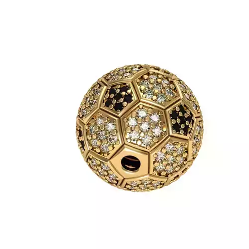 foot ball pendant small 3D print model