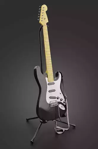 Squier Contemporary Special Stratocaster Electric Guitar Low-poly 3D model
