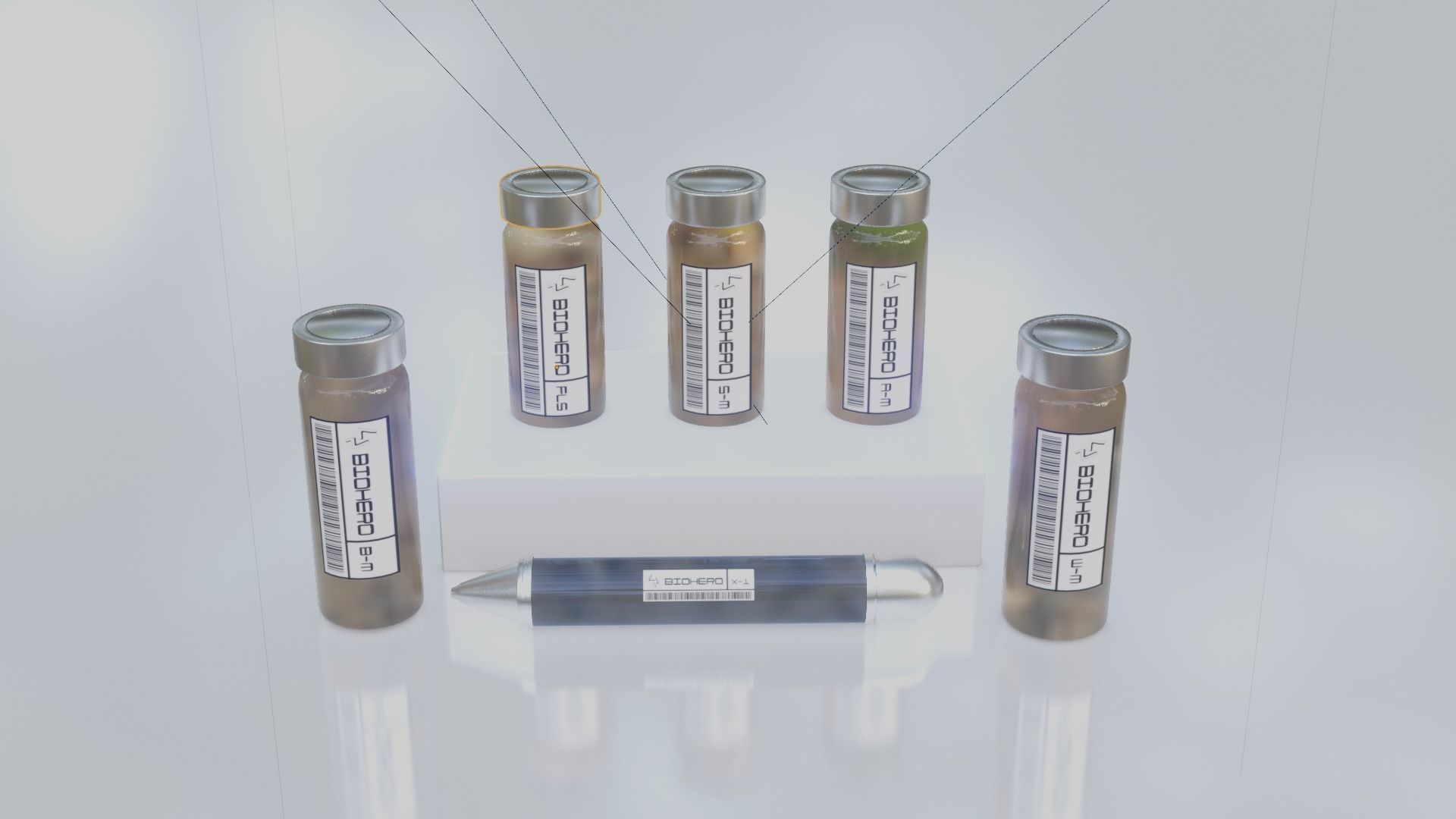 3D Model Serum Compound Vaccine or DNA 3D model_3