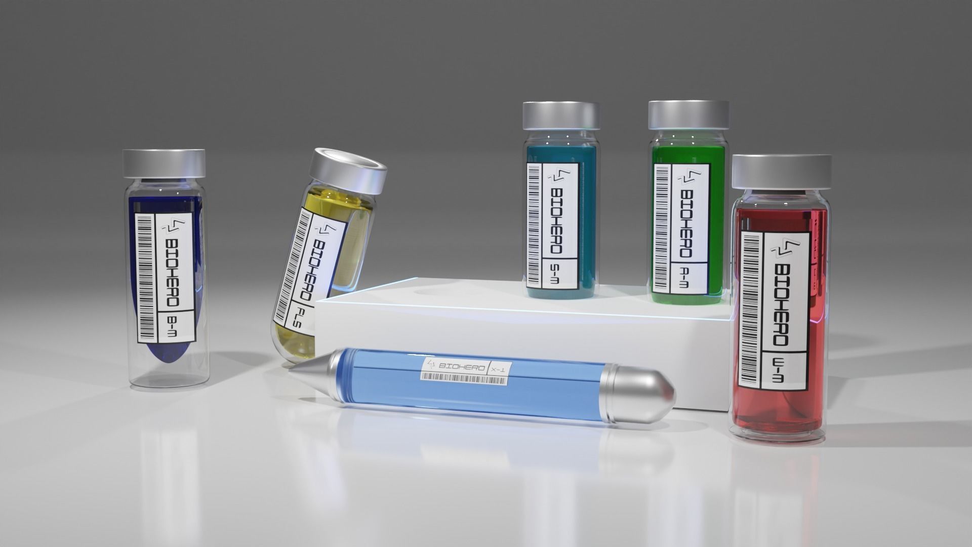 3D Model Serum Compound Vaccine or DNA 3D model_2