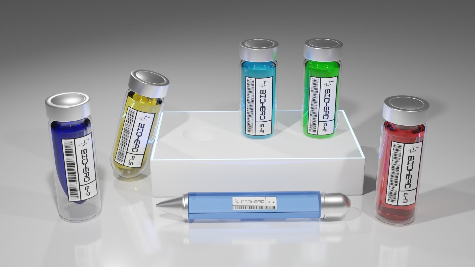 3D Model Serum Compound Vaccine or DNA 3D model_1