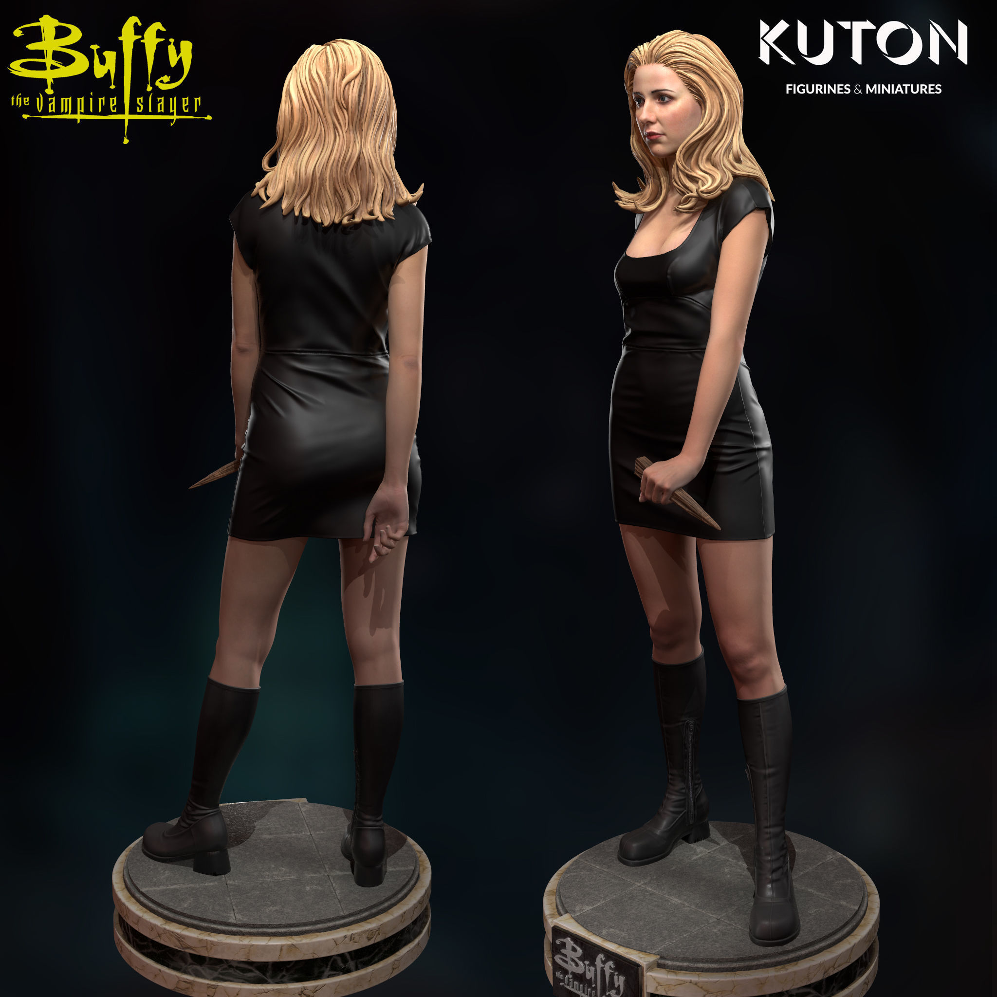Buffy the Vampire Slayer 3D print model_2
