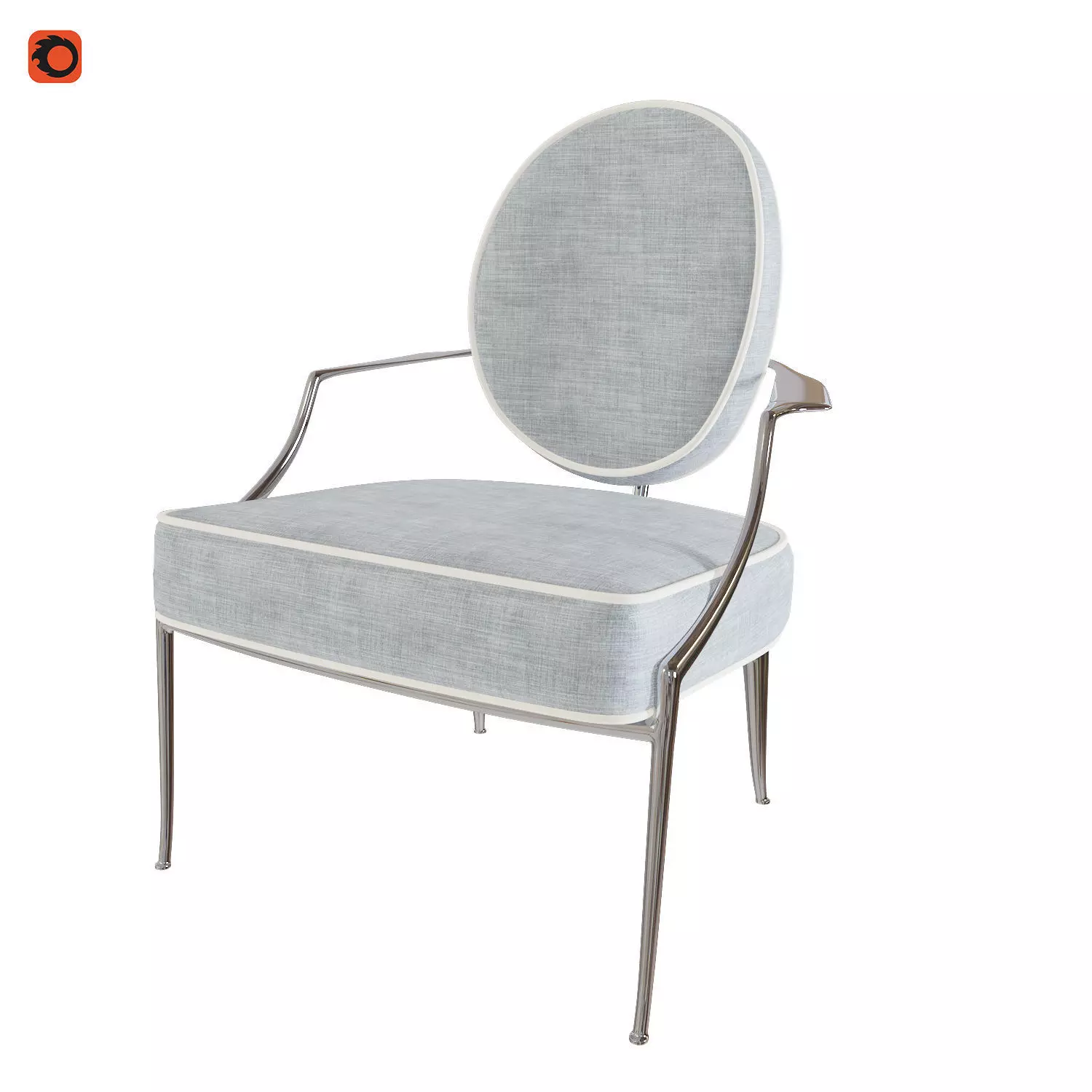 Monsieur Dior Armchair 3D model_0