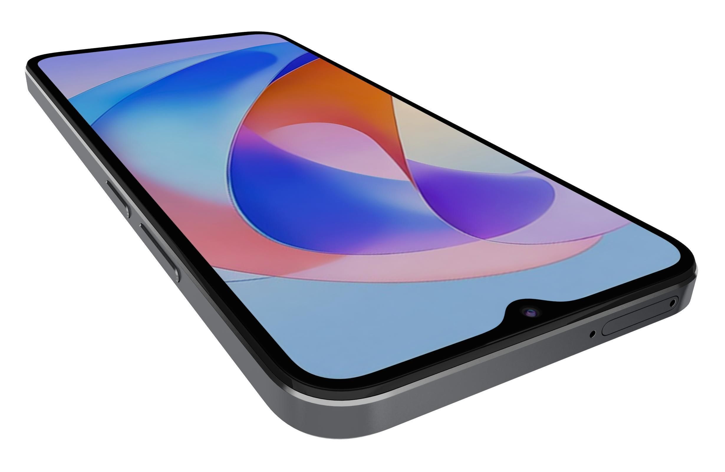 Honor Play 40 Black Low-poly 3D model_13