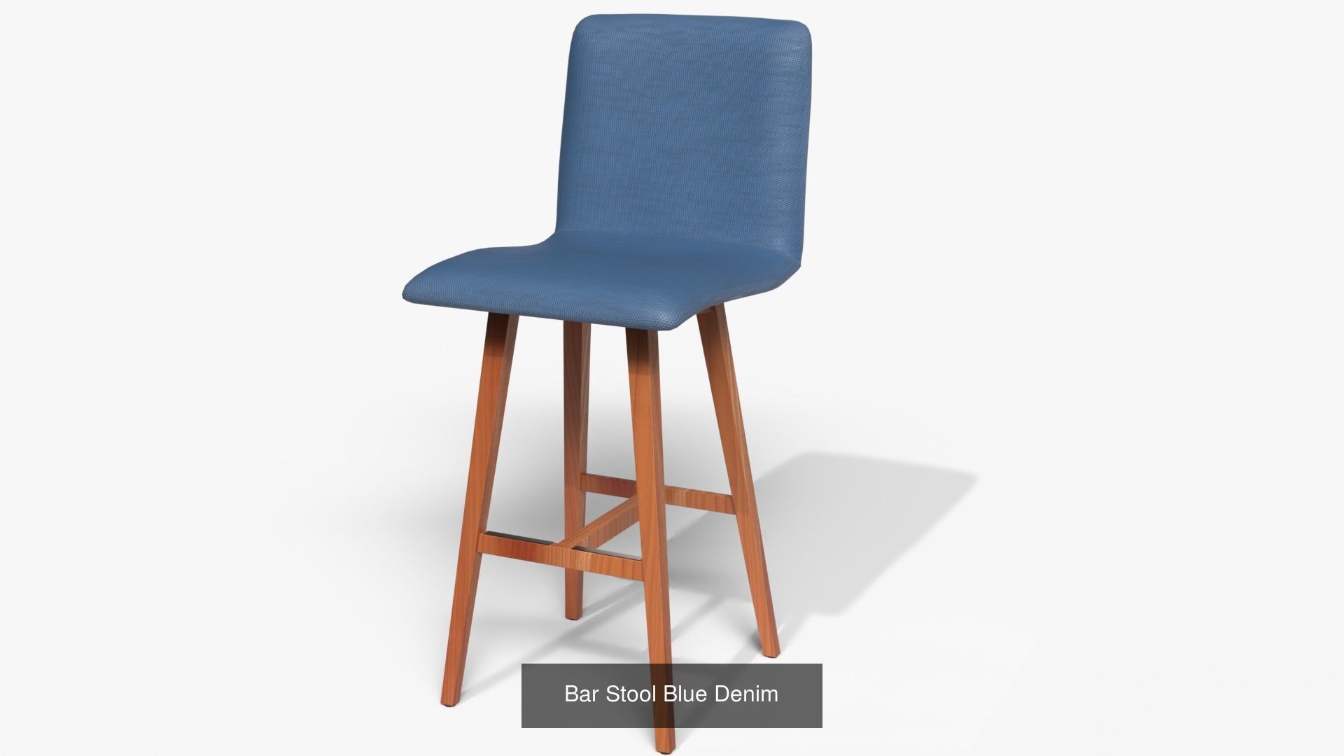 Bar Stool Denim 3D Model Collection_2