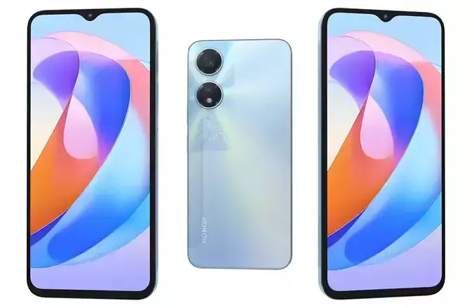 Honor Play 40 Blue Low-poly 3D model