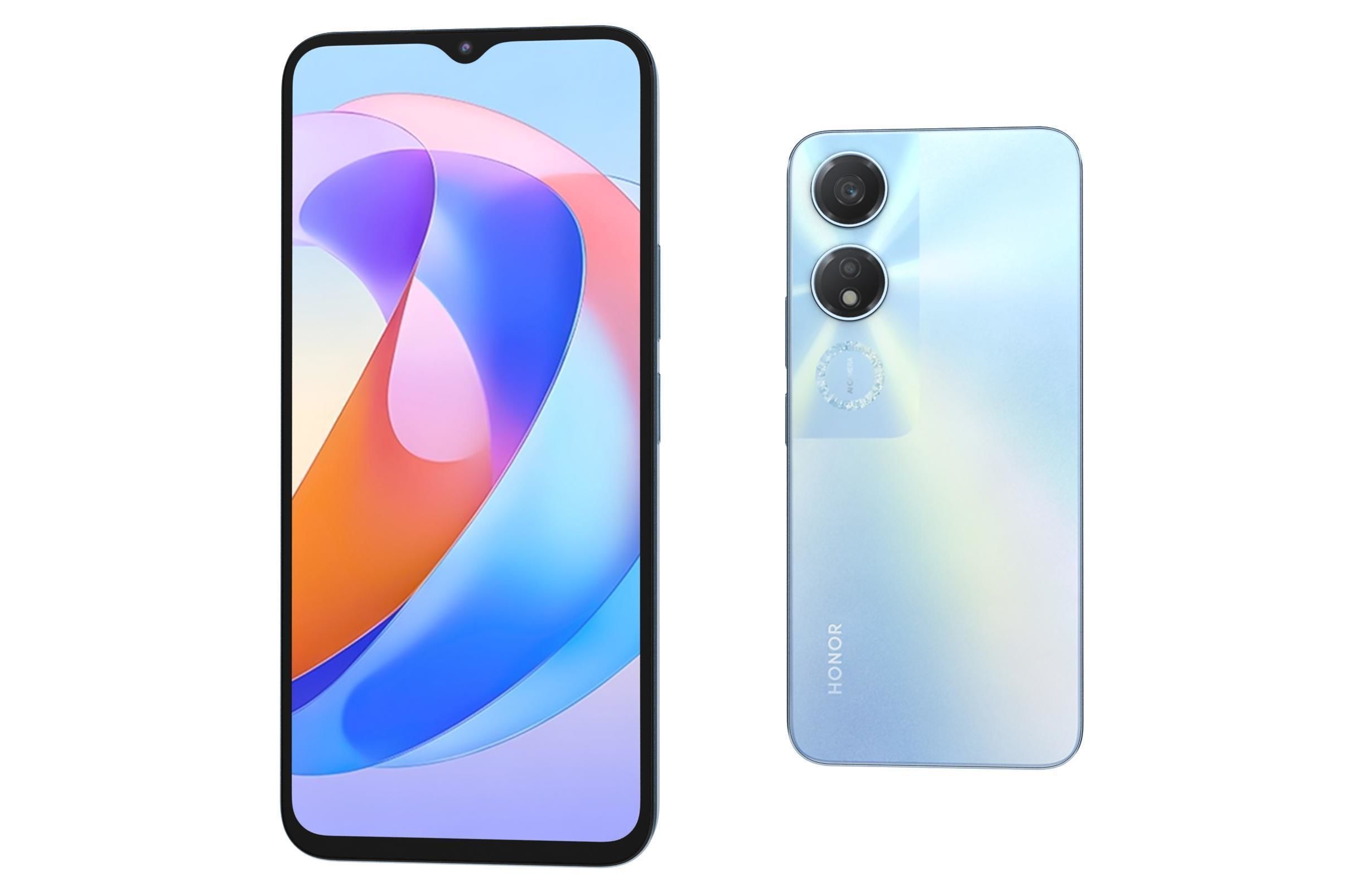 Honor Play 40 Blue Low-poly 3D model_6