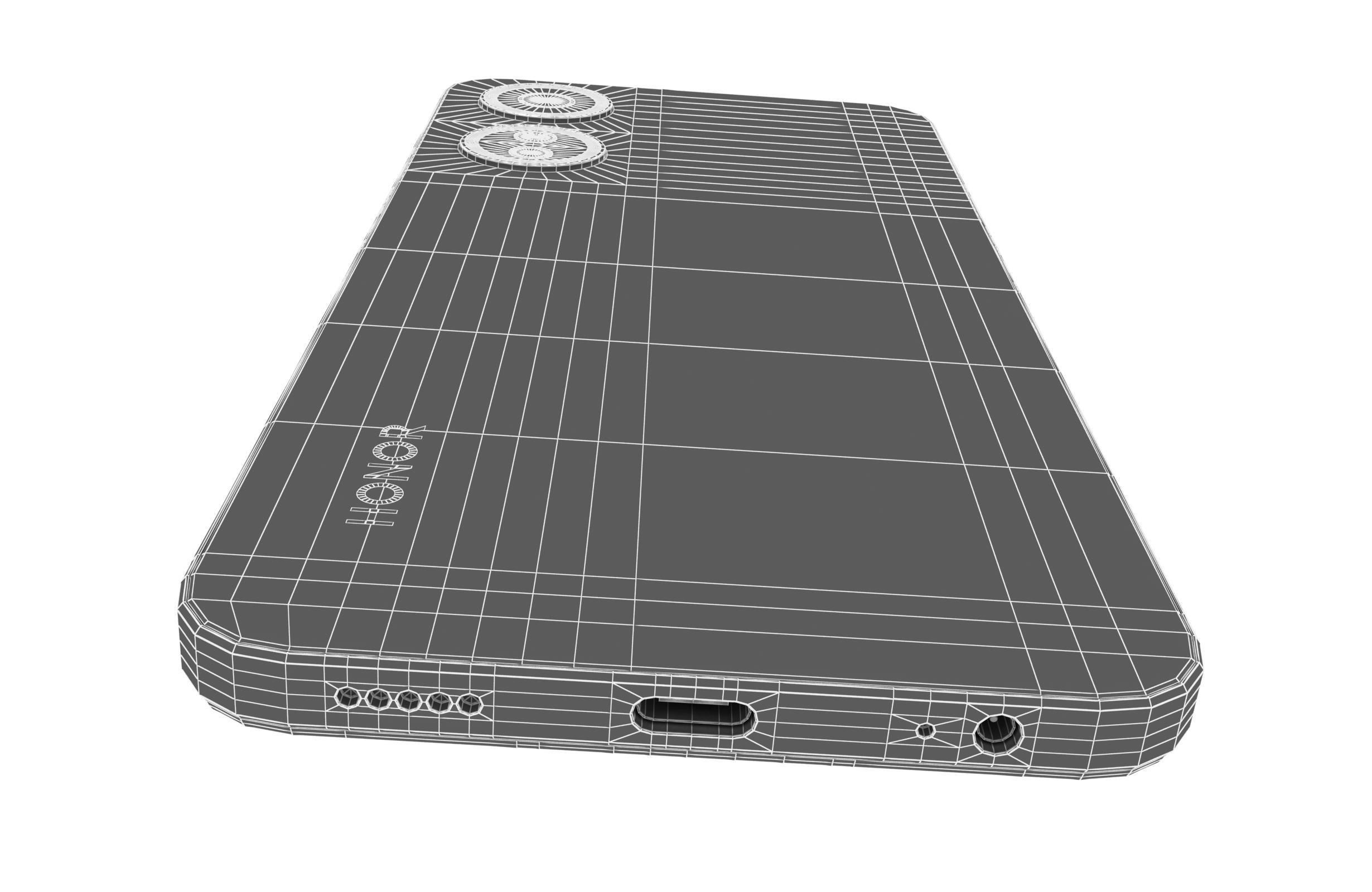 Honor Play 40 Blue Low-poly 3D model_23