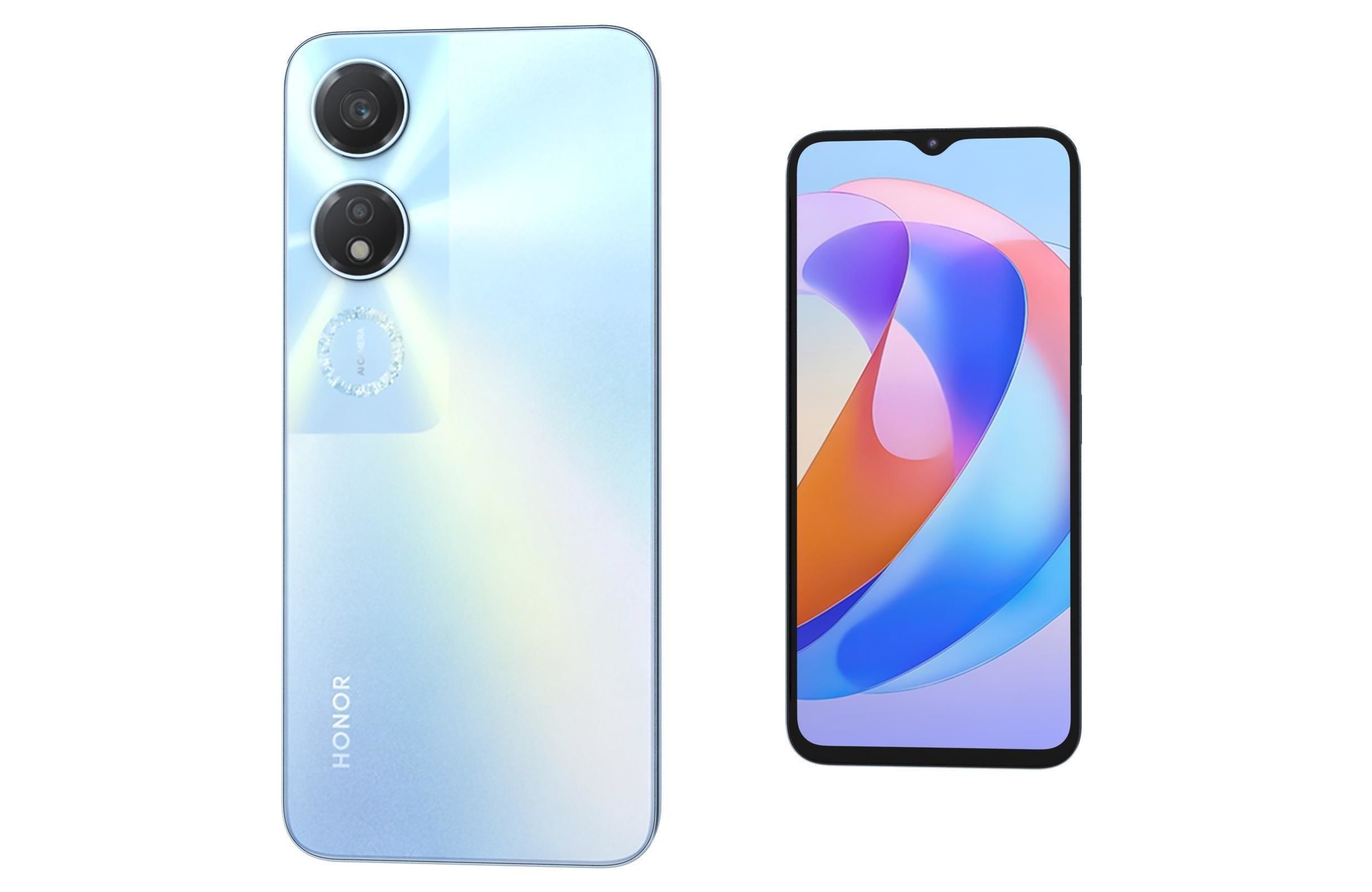 Honor Play 40 Blue Low-poly 3D model_7