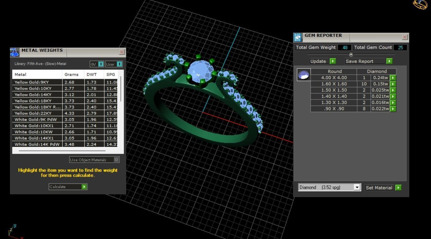 Woman Wedding Ring 0075 3D print model_38
