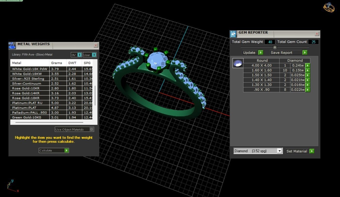 Woman Wedding Ring 0075 3D print model_39