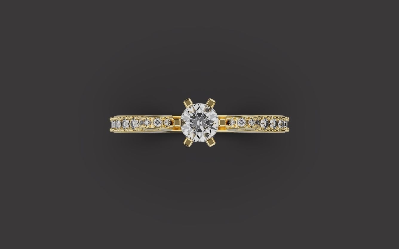 Woman Wedding Ring 0075 3D print model_19