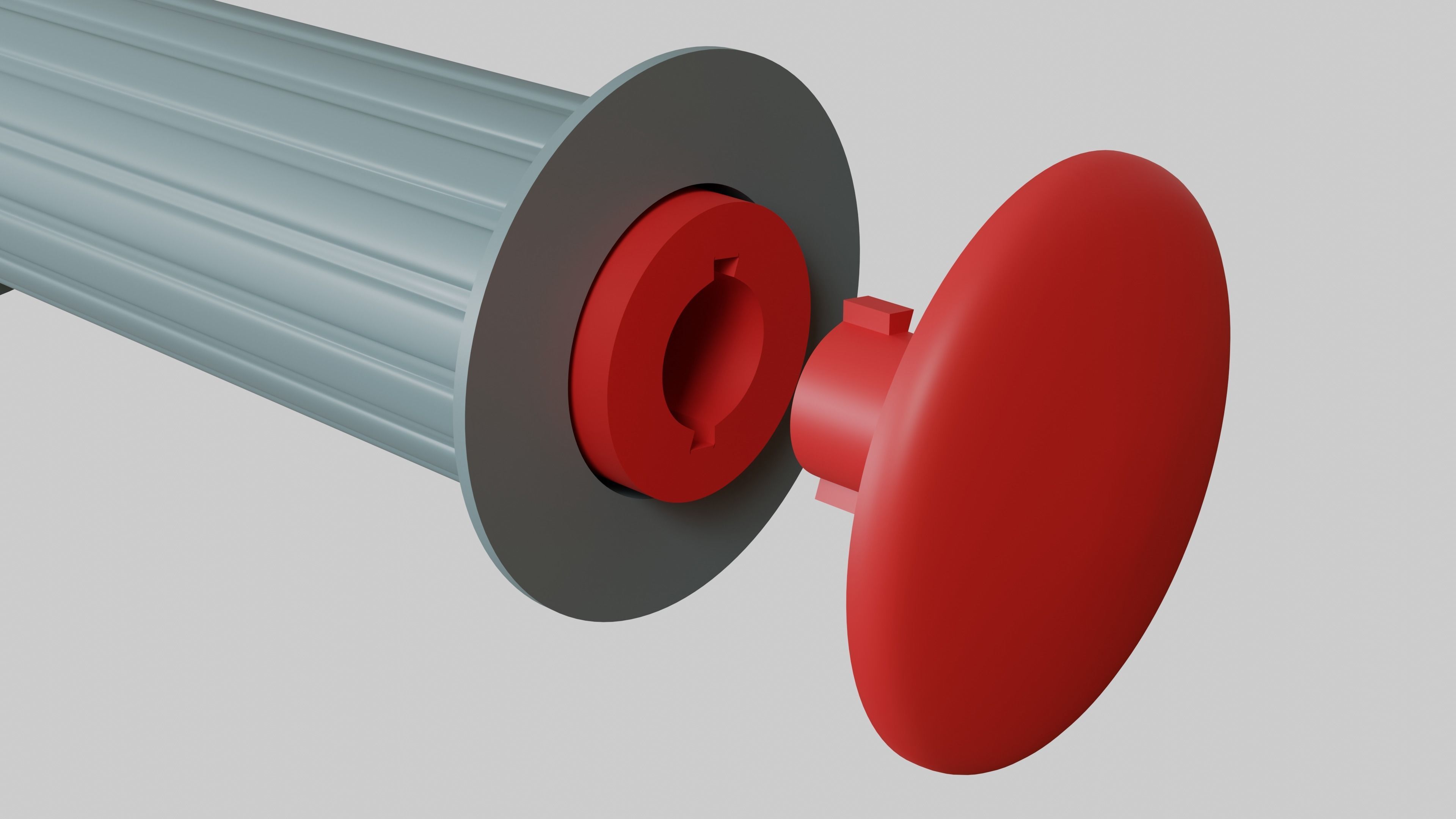 3D Dispenser handle for stretch film  3D print model_6