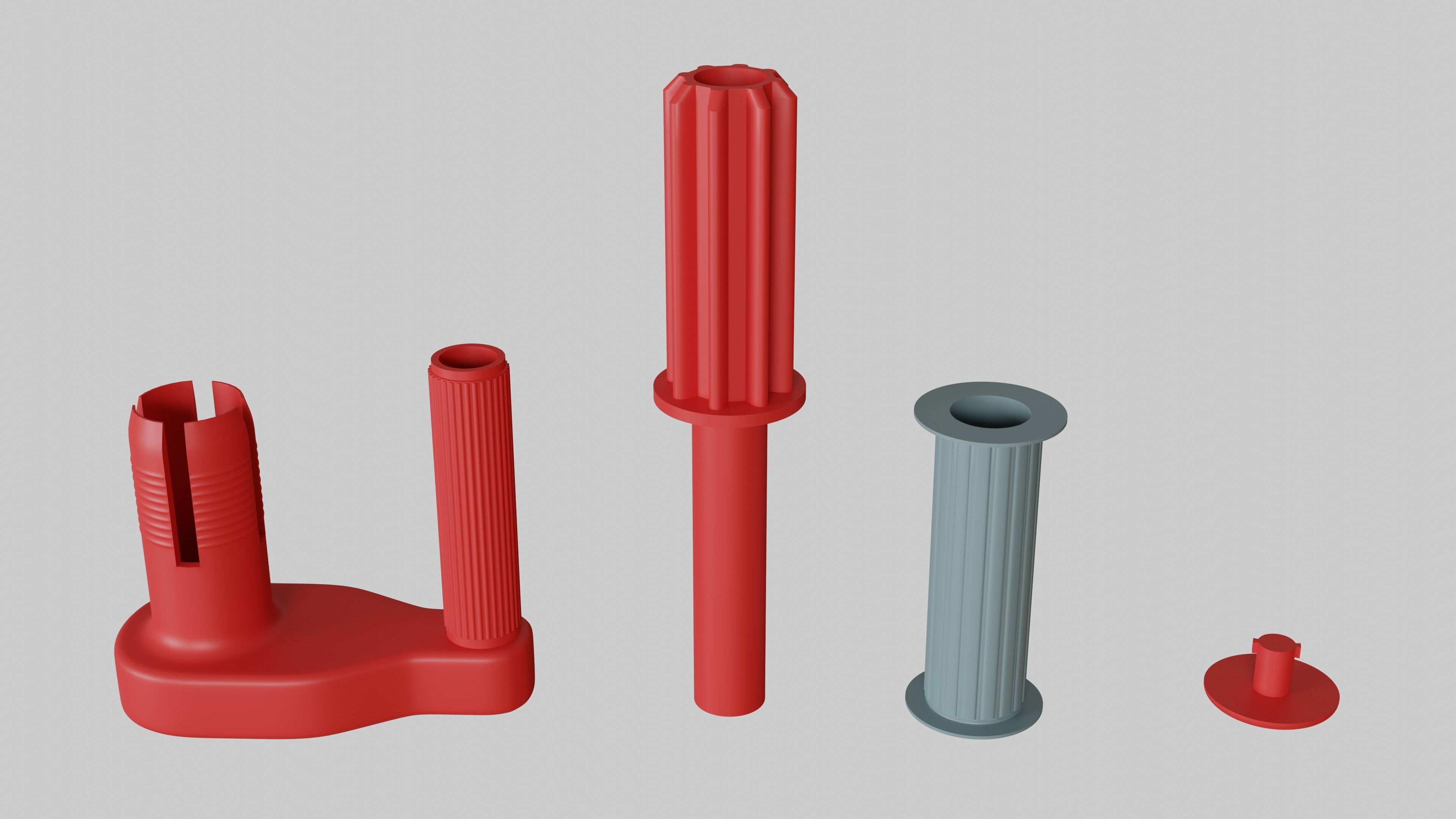 3D Dispenser handle for stretch film  3D print model_1