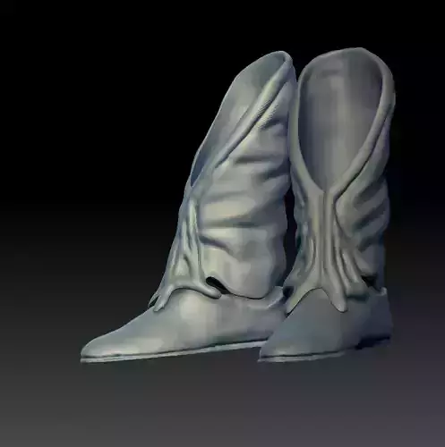 Slave Leia Black Series boots 3D print model