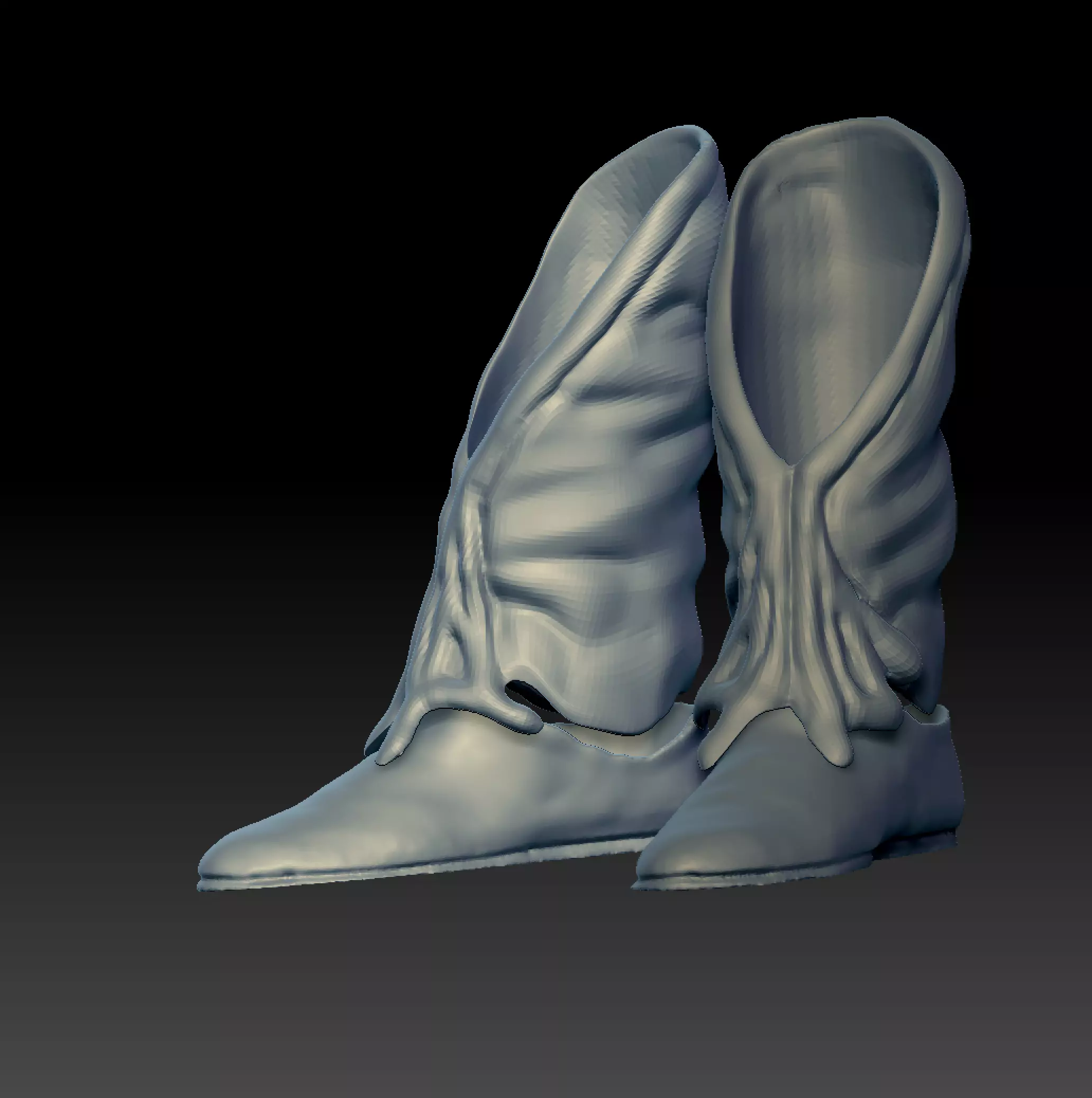 Slave Leia Black Series boots 3D print model