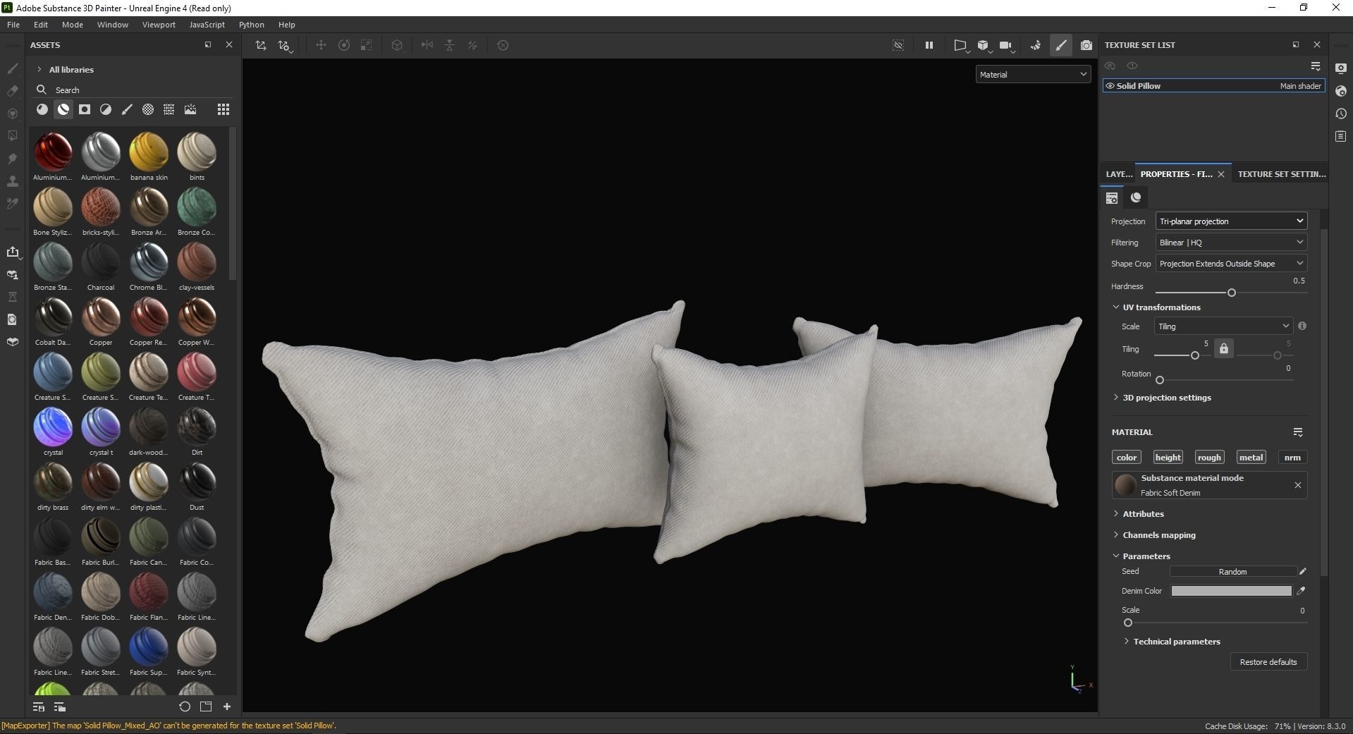 Solid Pillow 3D Model Low-poly 3D model_7