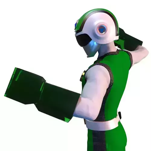 Chounshinsei Flashman - Green Flash 3D print model