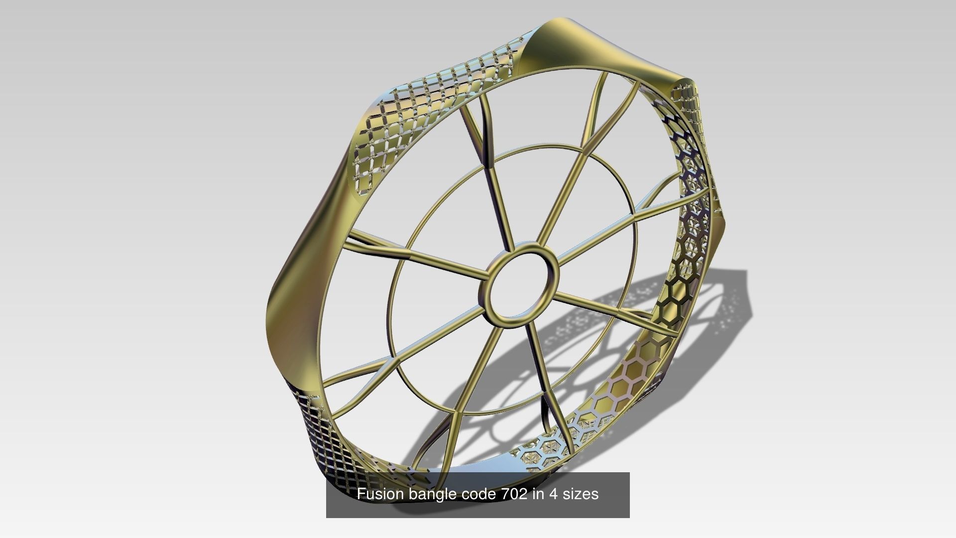 Fusion bracelet code 701 to code 710 in 4 sizes 3D Model Collection_5