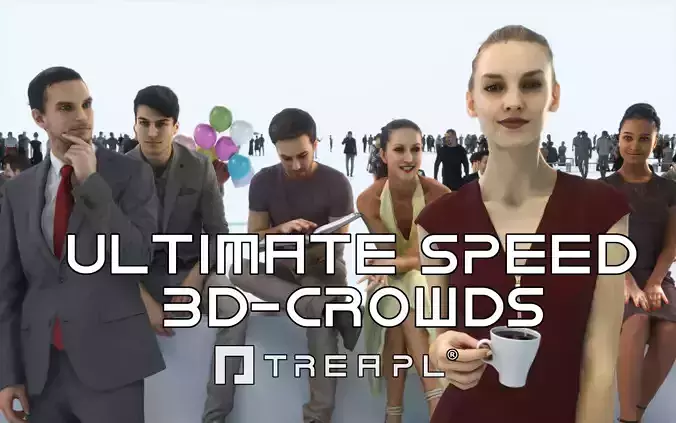 3D PEOPLE CROWDS- ULTIMATE SPEED SOLUTION - People Scans