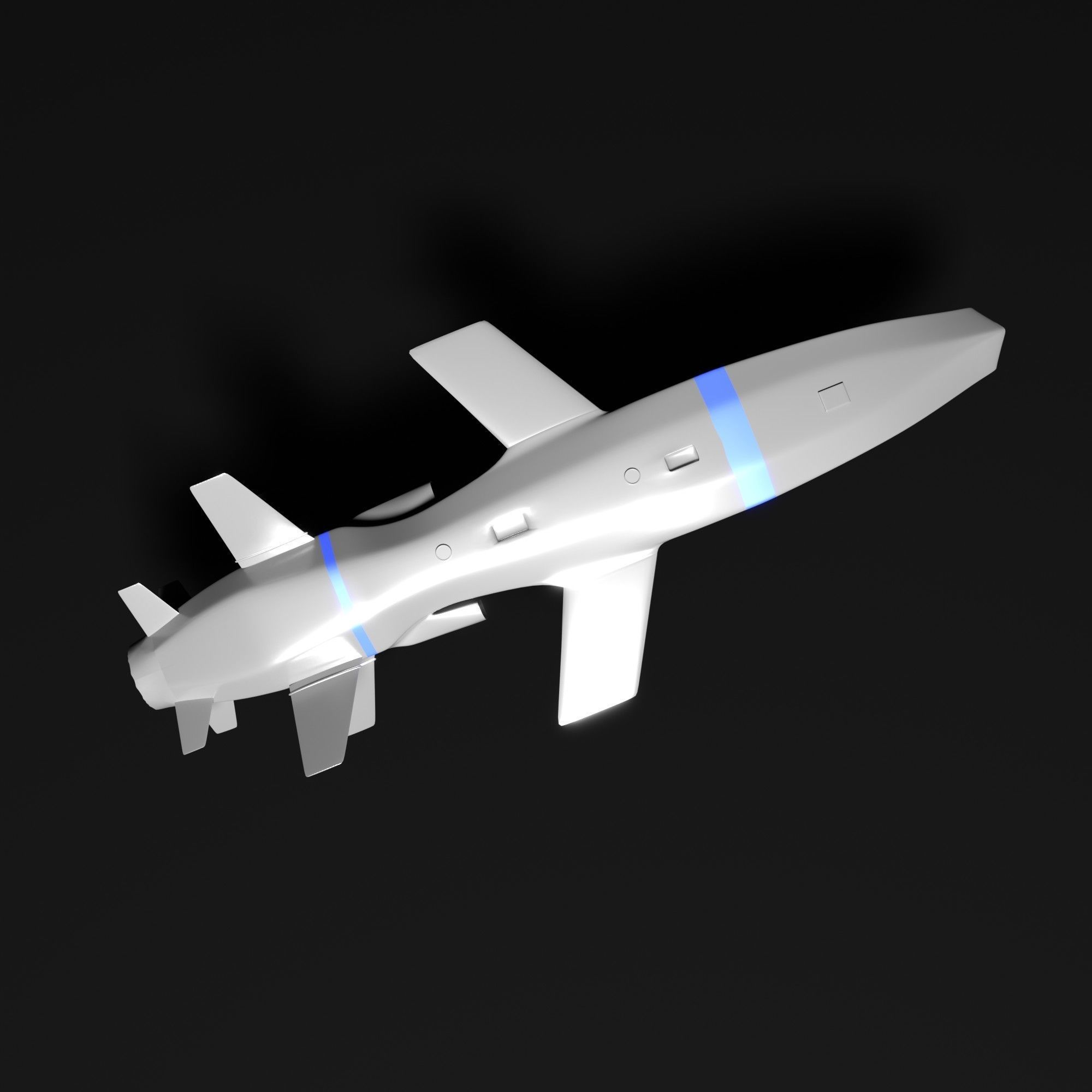 Turkish Cruise Missile SOM-J 3D model_3