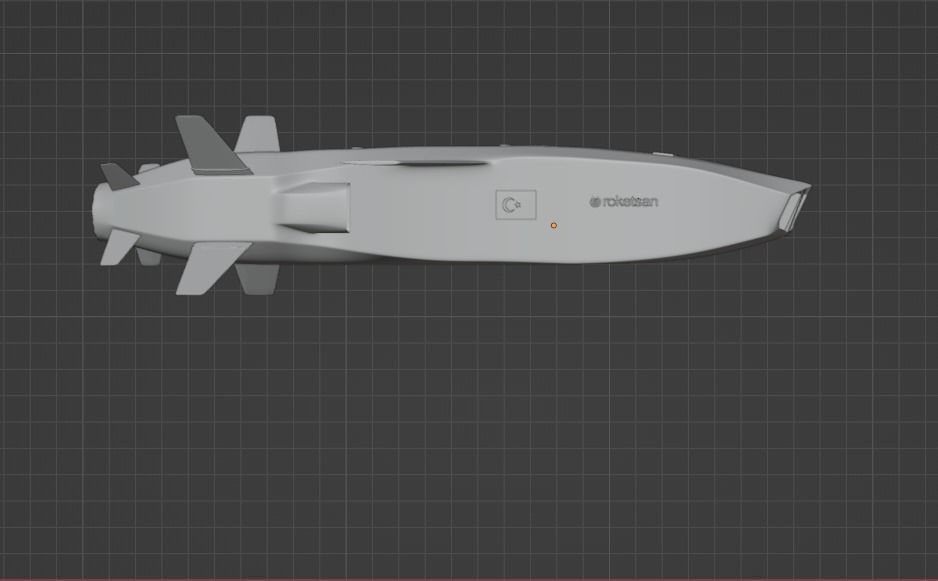 Turkish Cruise Missile SOM-J 3D model_5