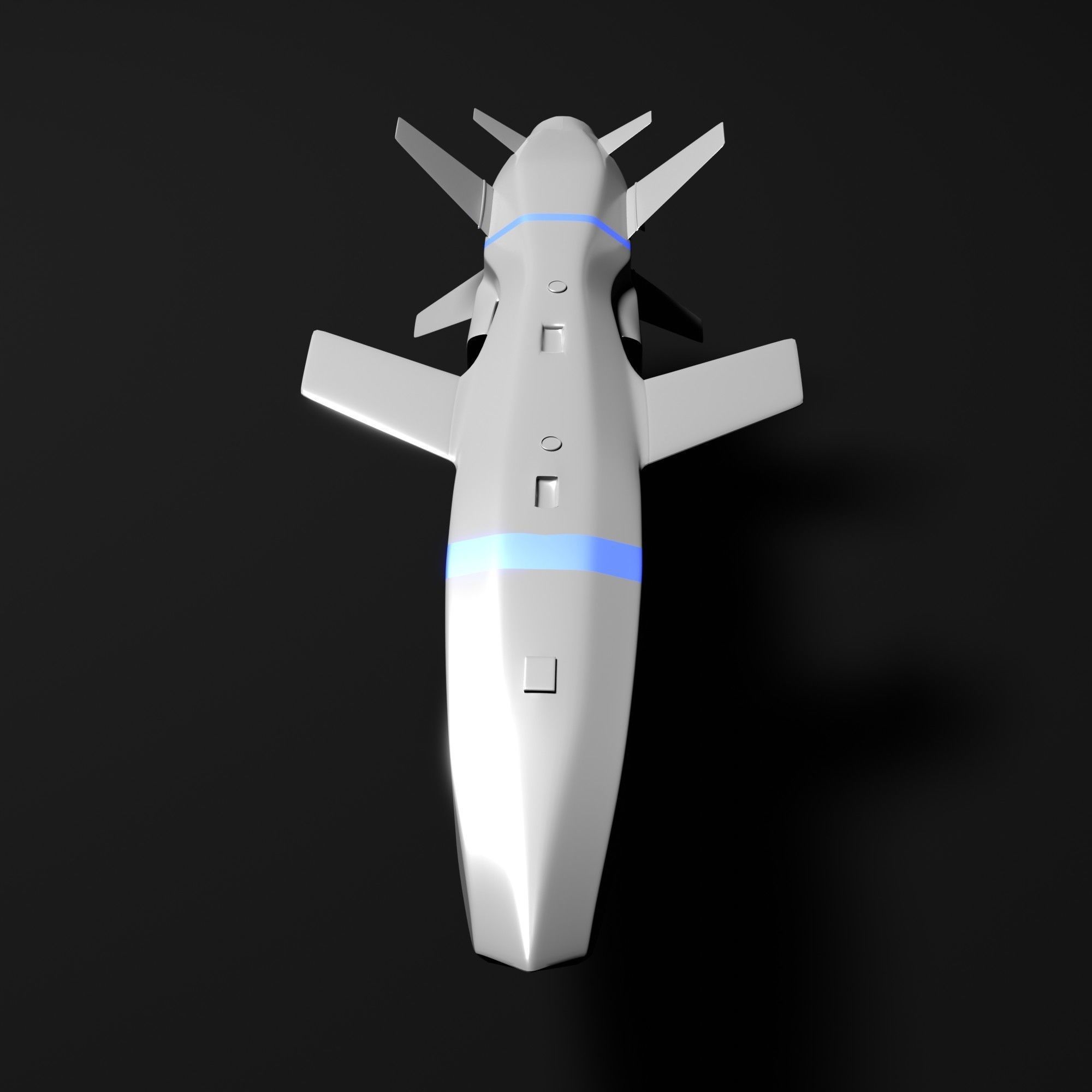 Turkish Cruise Missile SOM-J 3D model_4