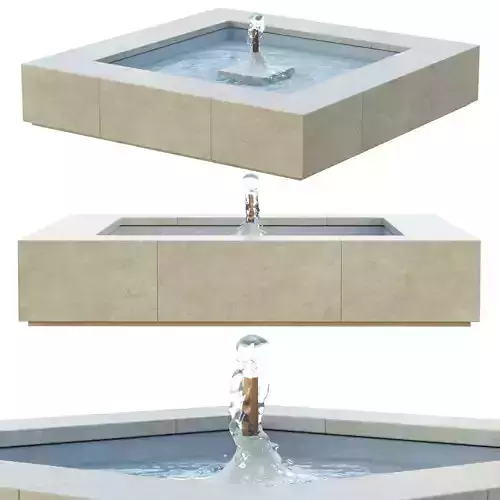 Concourse Fountain 3D model