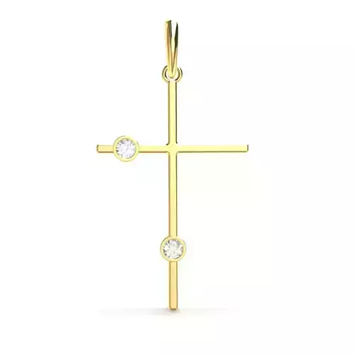 ZIRCONIA CROSS PENDANT