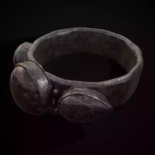 Purple Granite Iron Ring