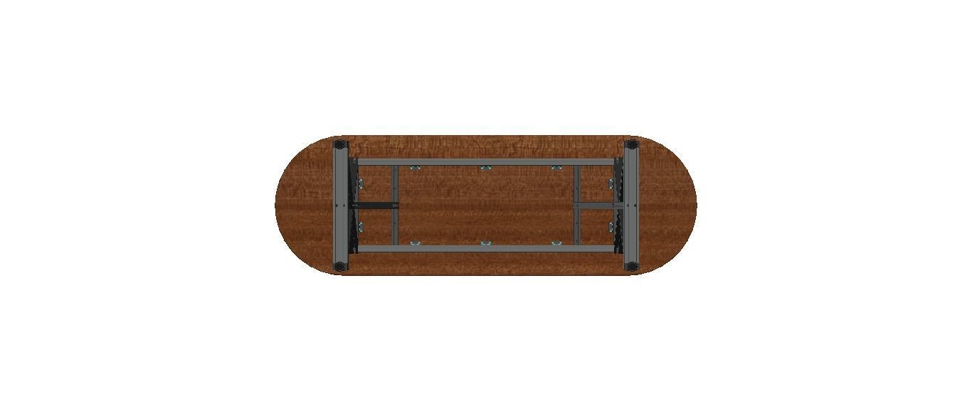 Aluminum X-Frame Table 3D model_41